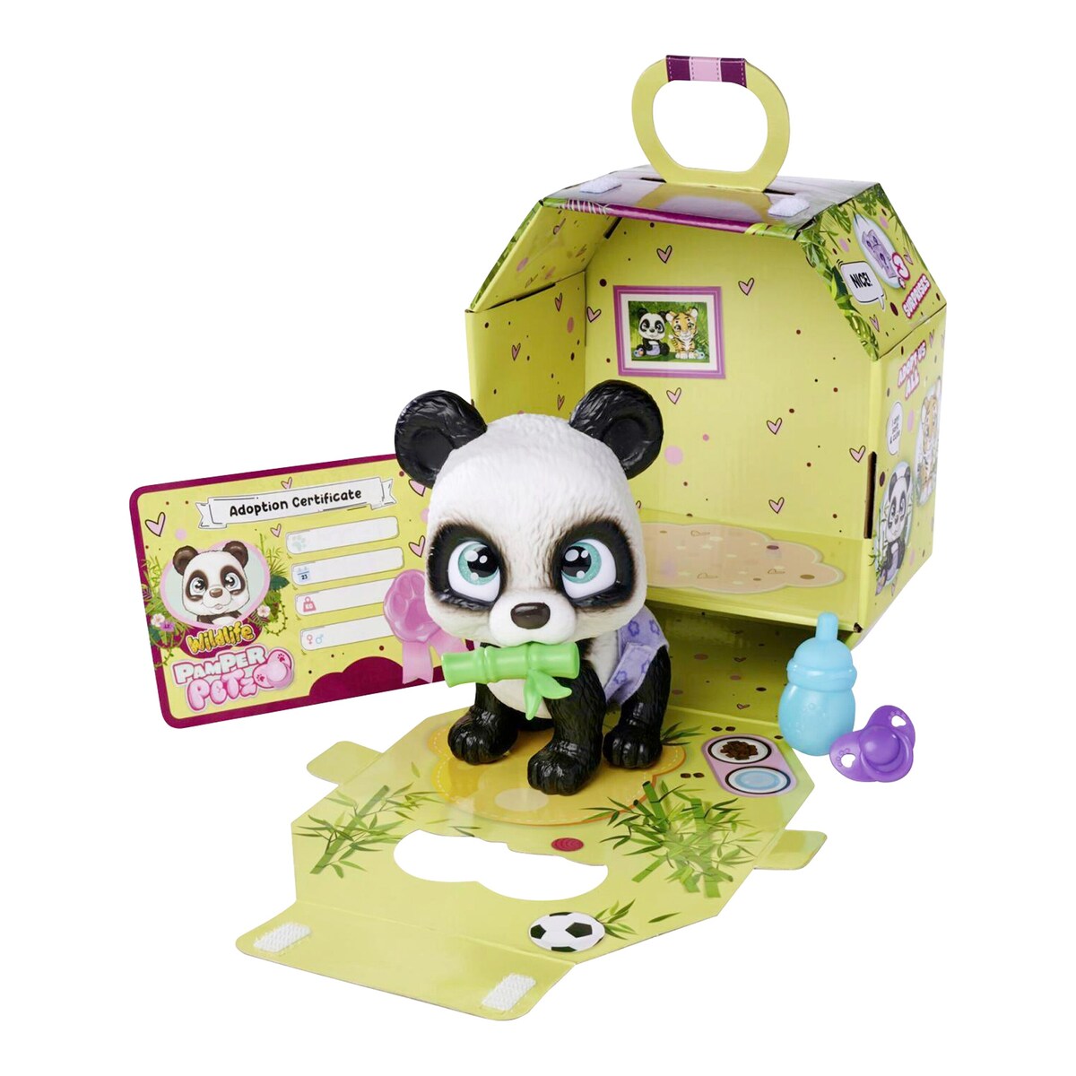 Detalj av Pamper Petz Panda med bleie
