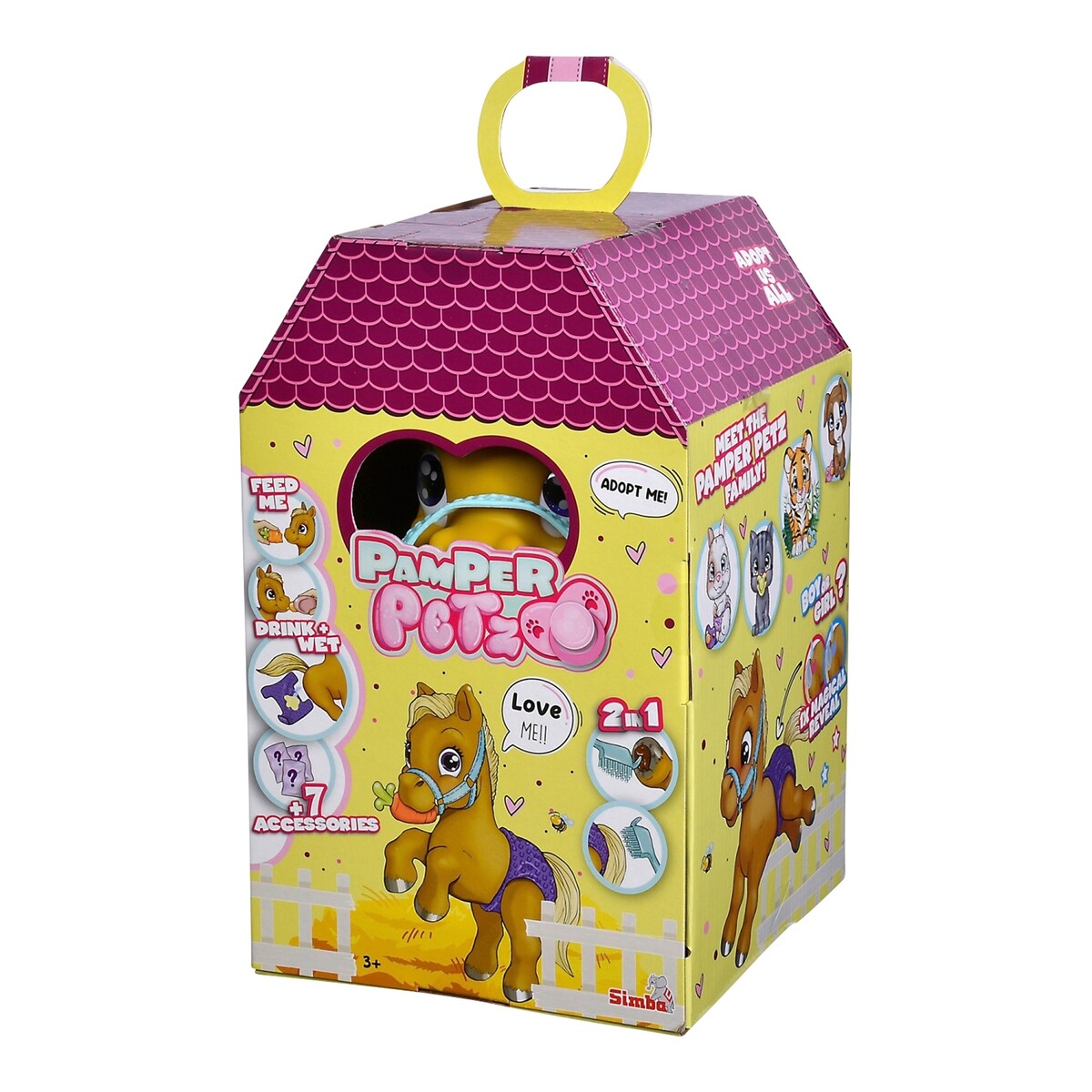 Pamper Petz Pony lekefigur 24 cm montert med tilbehør