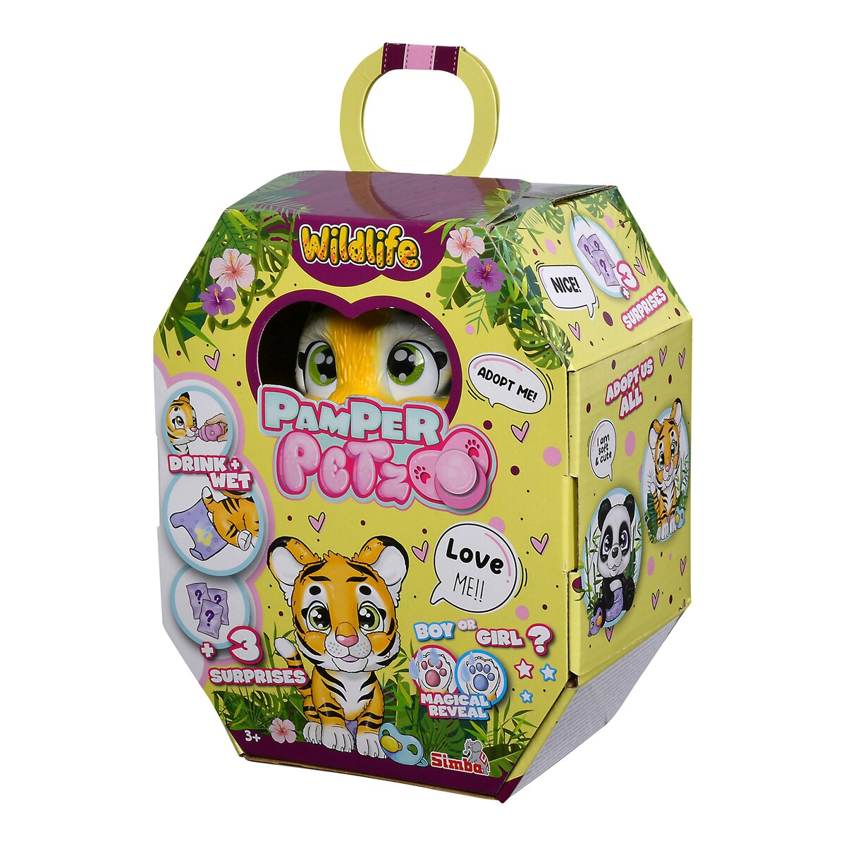 Pamper Petz Tiger lekefigur nærbilde