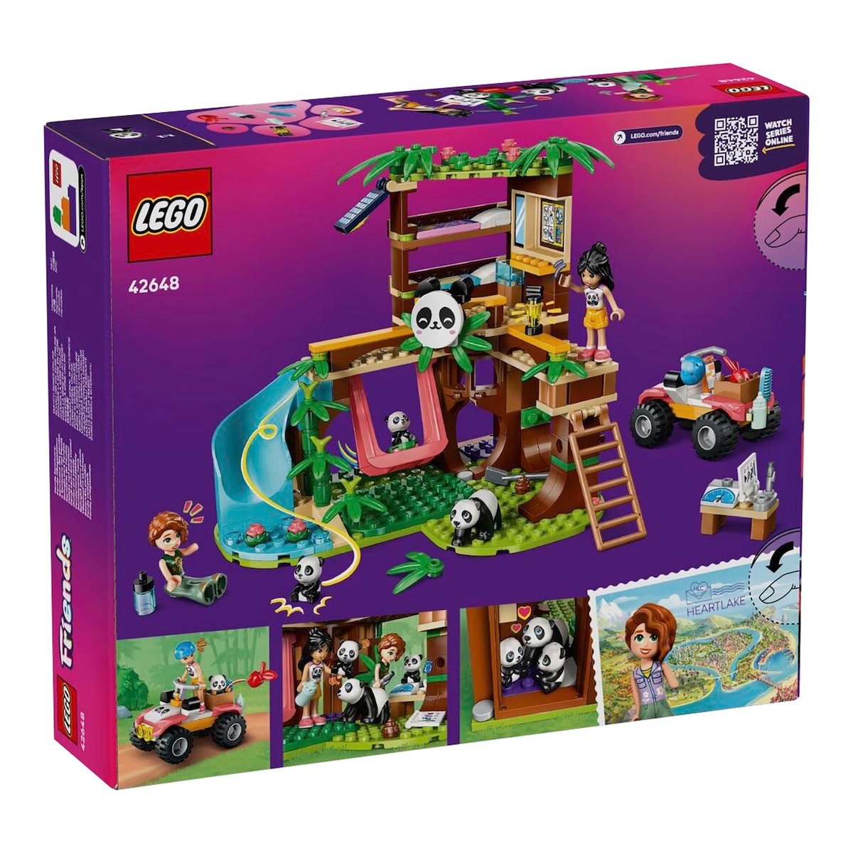 Nærbilde av tilbehør i Panda-pleiestasjon 243 deler fra 7 år - LEGO® Friends