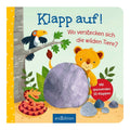 Pappbok med 3D-klaffer ville dyr forside