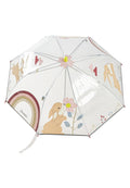 Paraply Hanni transparent med refleks for barn forfra