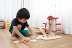 Parkeringshus stort i tre med heis 3 etasjer 60 cm sideprofil