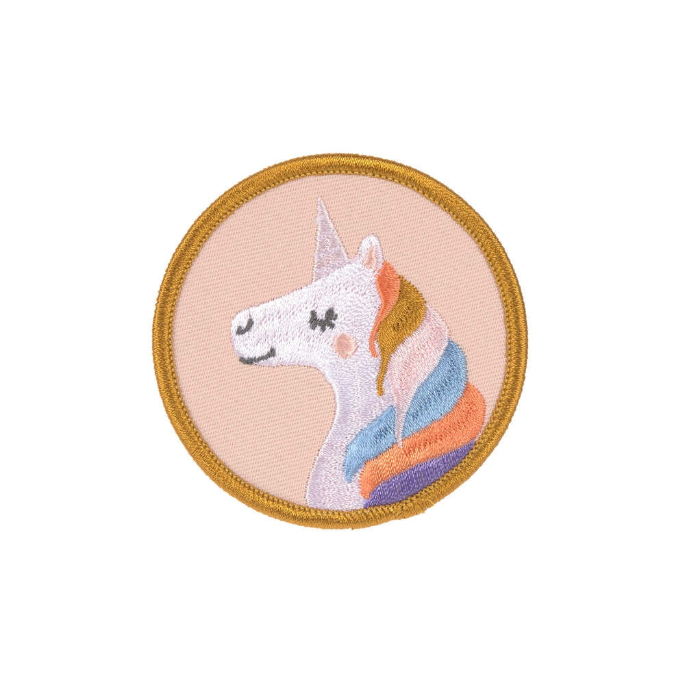 Detalj av patches i Patches og anheng 3-delers sett enhjørning - Lässig