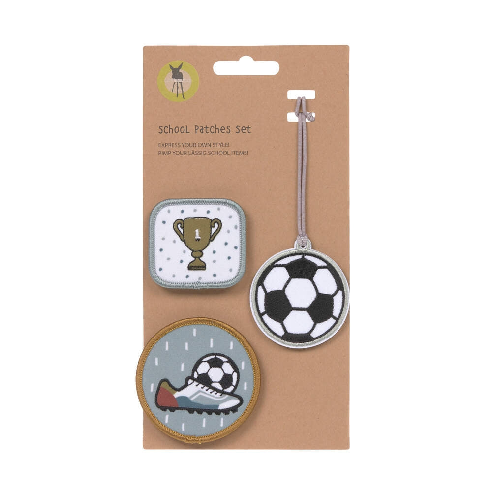 Patches og anheng 3-delers sett fotball - Lässig forfra
