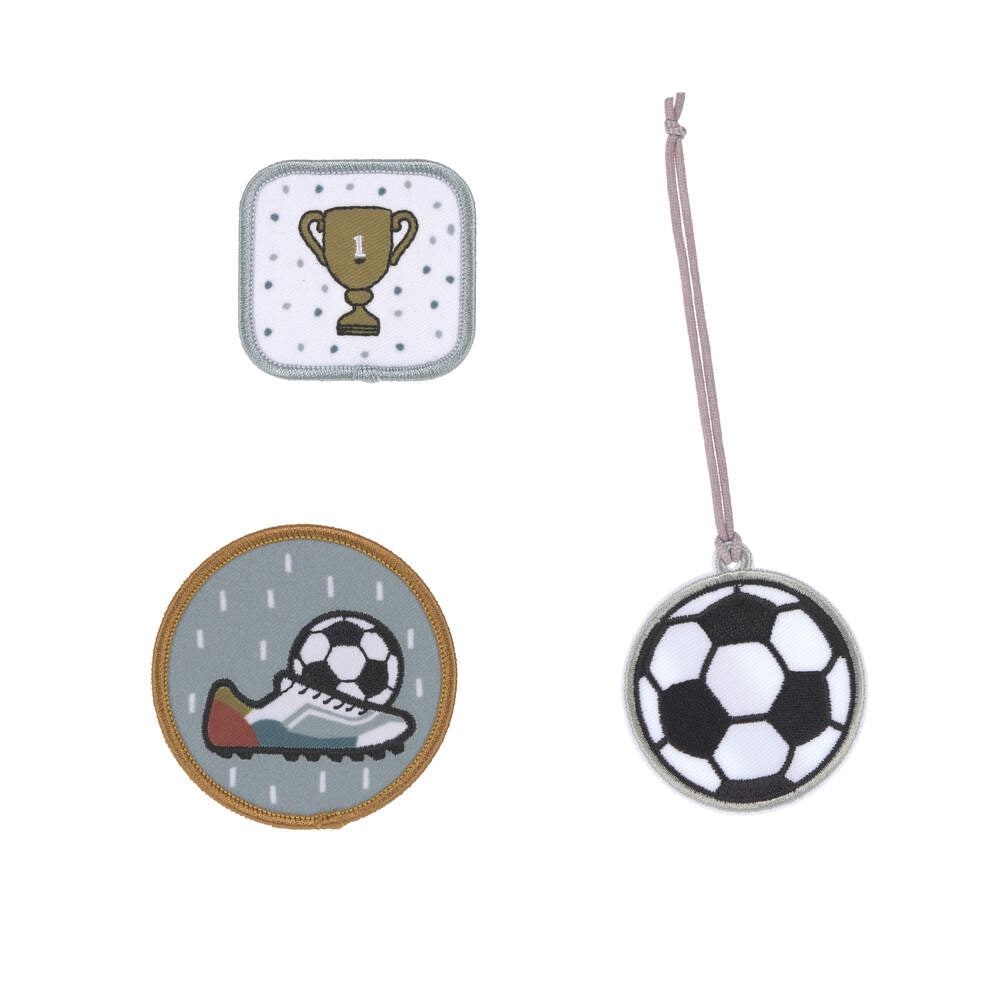 Patches og anheng 3-delers sett fotball - Lässig bakside