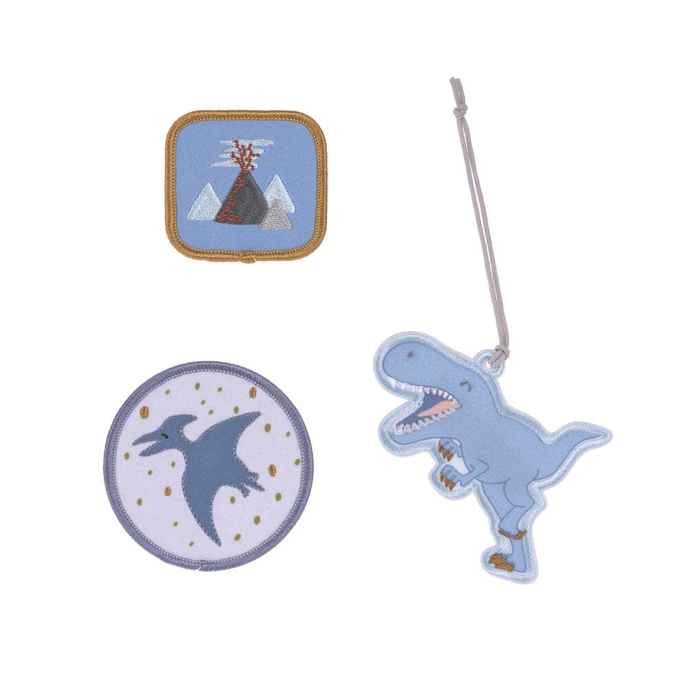 Patches og anheng 3-delers sett dino Lässig bakside