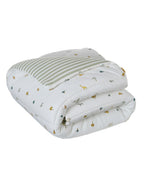 Patchwork leketeppe lekegrindinnlegg SAVANNE musselin bakside med jersey