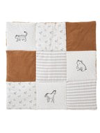 Patchwork-teppe og lekegrindinnlegg WELTENBUMMLER bomull bakside