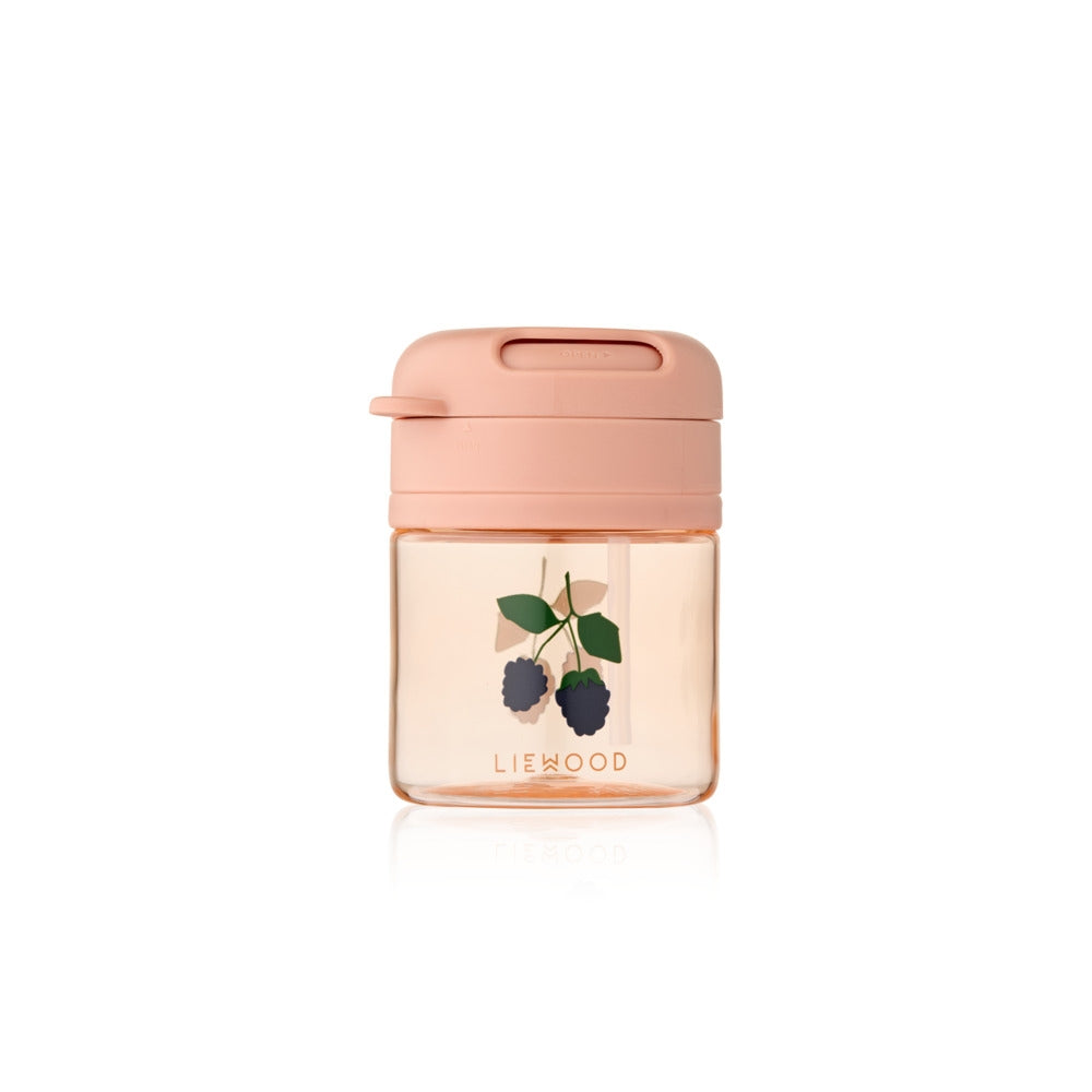 Pavia sugerørskopp Tritan 280 ml Berry/Pale Tuscany forfra