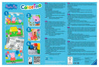 Peppa Pig Colorino fargespill bakside med bildeforsider