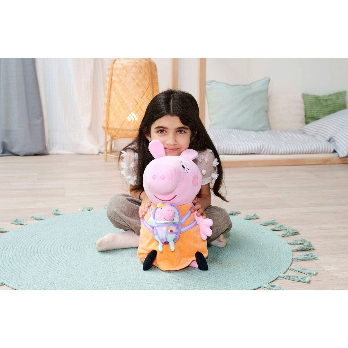Peppa Pig Mama Wutz kosedyr med baby bakside