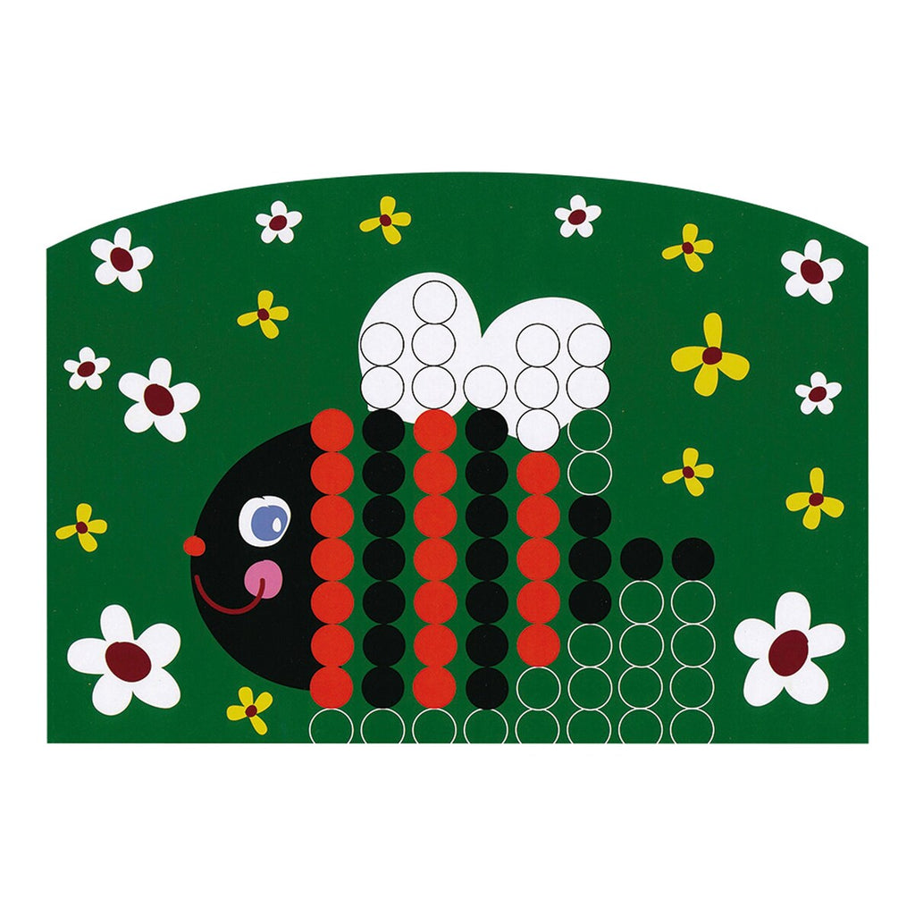 Perlebilde-byggesett 200 perler med motivmaler og perler