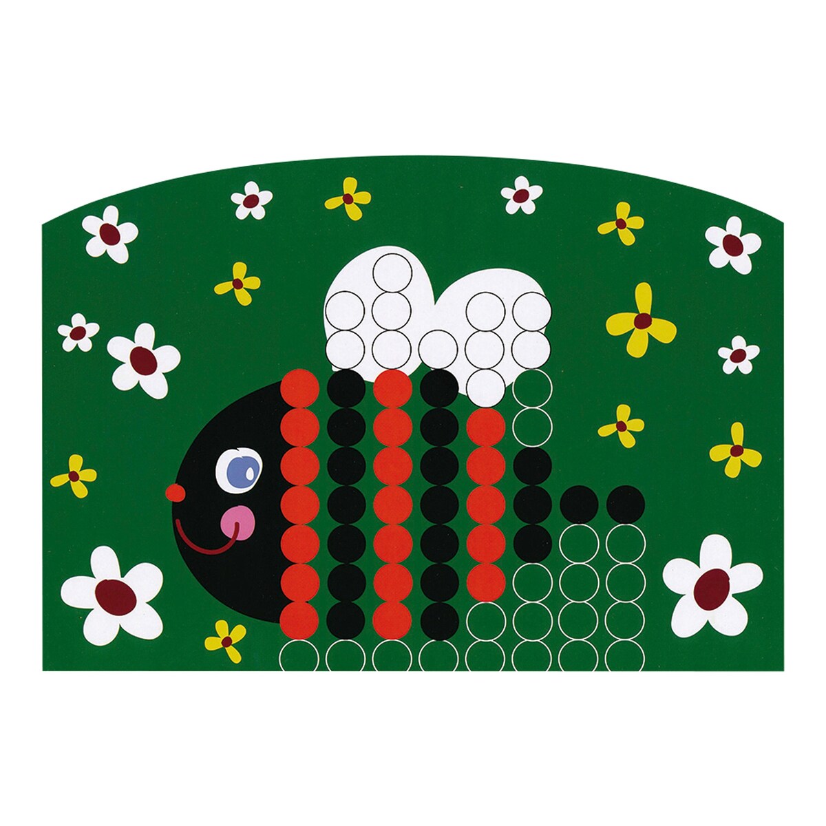 Perlebilde-byggesett 200 perler med motivmaler og perler