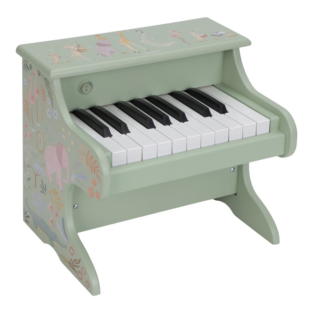 Piano i tre Safari Friends med 11 tangenter - Little Dutch forfra