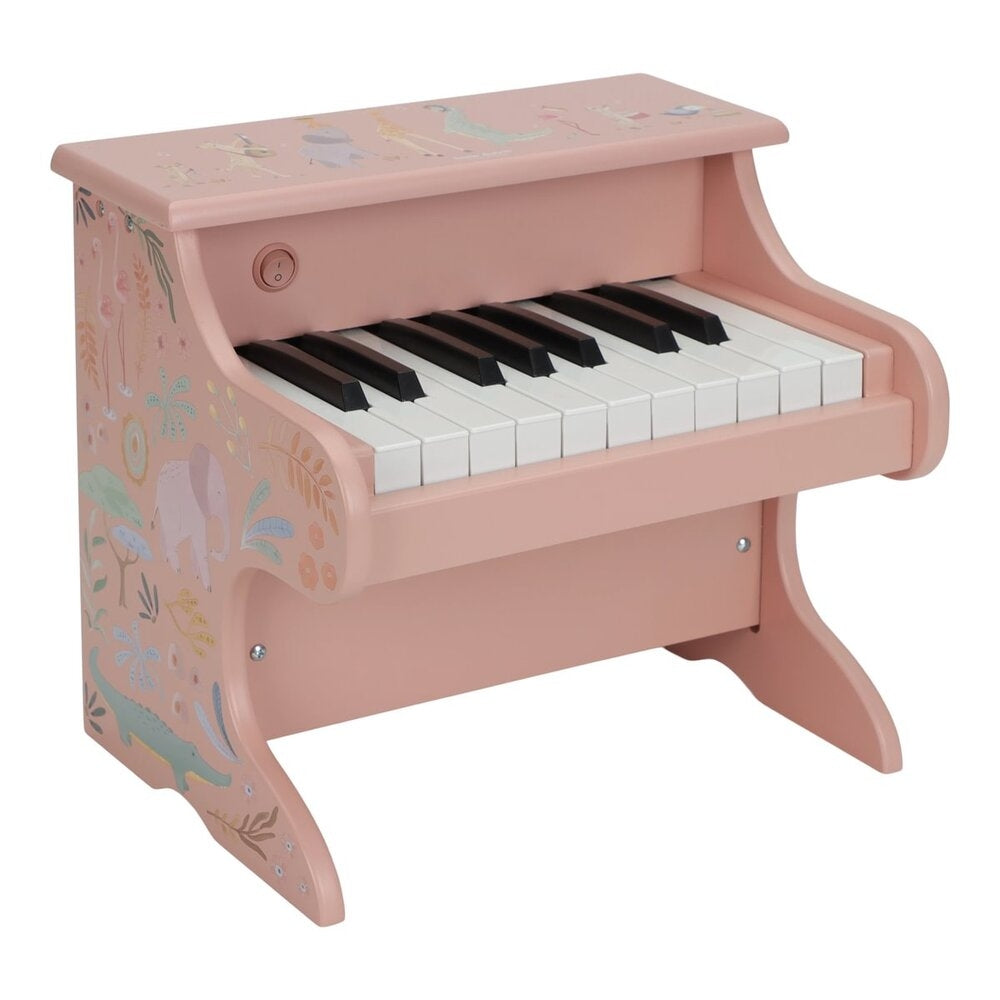 Barn som spiller på Piano i tre Safari Friends med 11 tangenter - Little Dutch