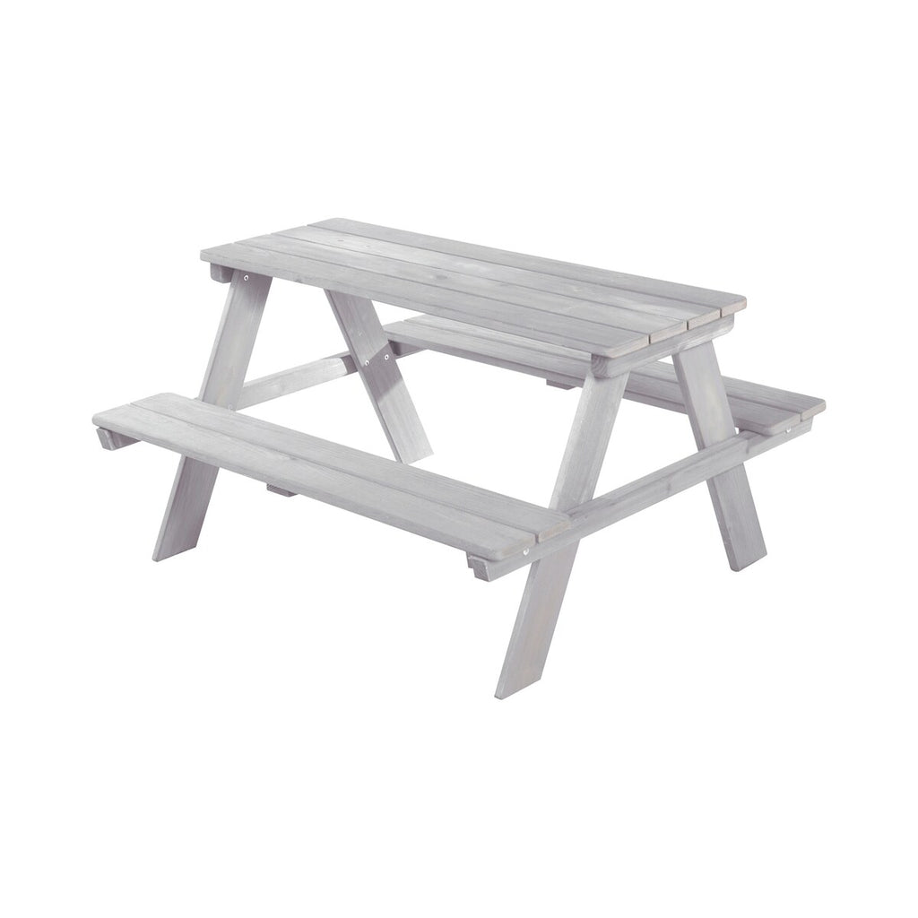 Piknikbord for barn Outdoor Deluxe massivtre 89x84,5 cm forfra