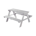 Piknikbord for barn Outdoor Deluxe massivtre 89x84,5 cm forfra