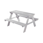 Piknikbord for barn Outdoor Deluxe massivtre 89x84,5 cm forfra