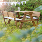 Piknikgruppe for barn 'Picknick for 4' med ryggstøtte bakside