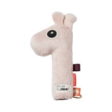 Pipeleke med rangle Raffi giraff puder polyester fra Done by Deer