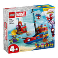Piratskip fra Spideys team forfra med minifigurer