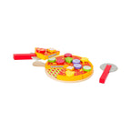 Pizzasett i tre med borrelås fra 3 år 6 deler fra small foot forfra
