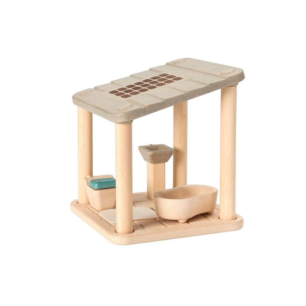 PlanSpace baderom i gummitreverk 18x18 cm forfra