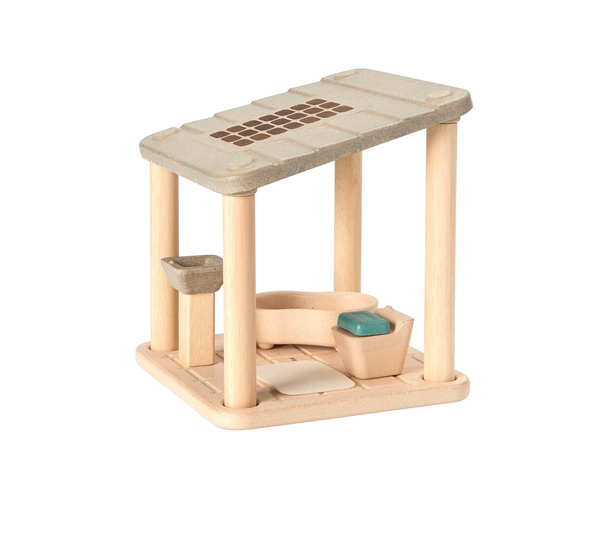 PlanSpace baderom i gummitreverk 18x18 cm bakside