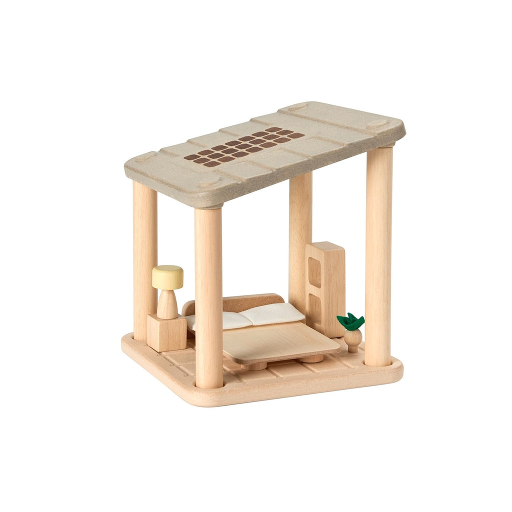 PlanSpace soverom i gummitreverk 18x18 cm bakside