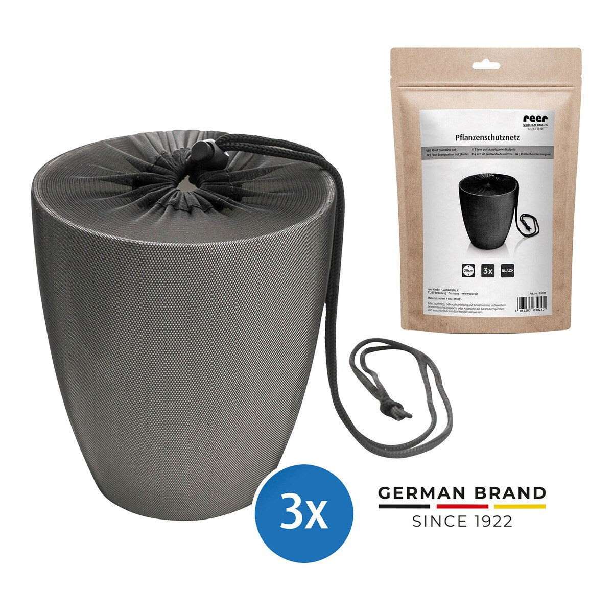 Plantebeskyttelsesnett 3-pakning, opptil 30 cm bakside