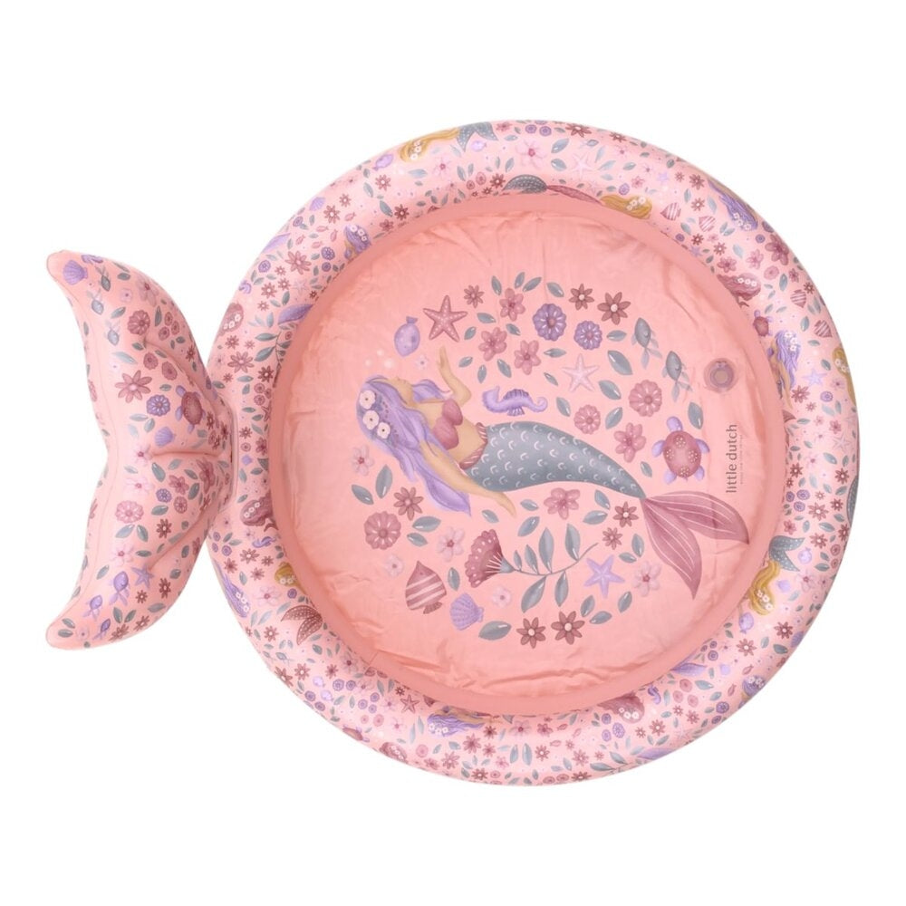 Plaskebasseng 80 cm Dreamy Mermaid med hale bakside