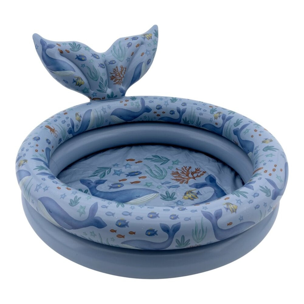 Plaskebasseng Ocean World 80 cm med hvalhale front