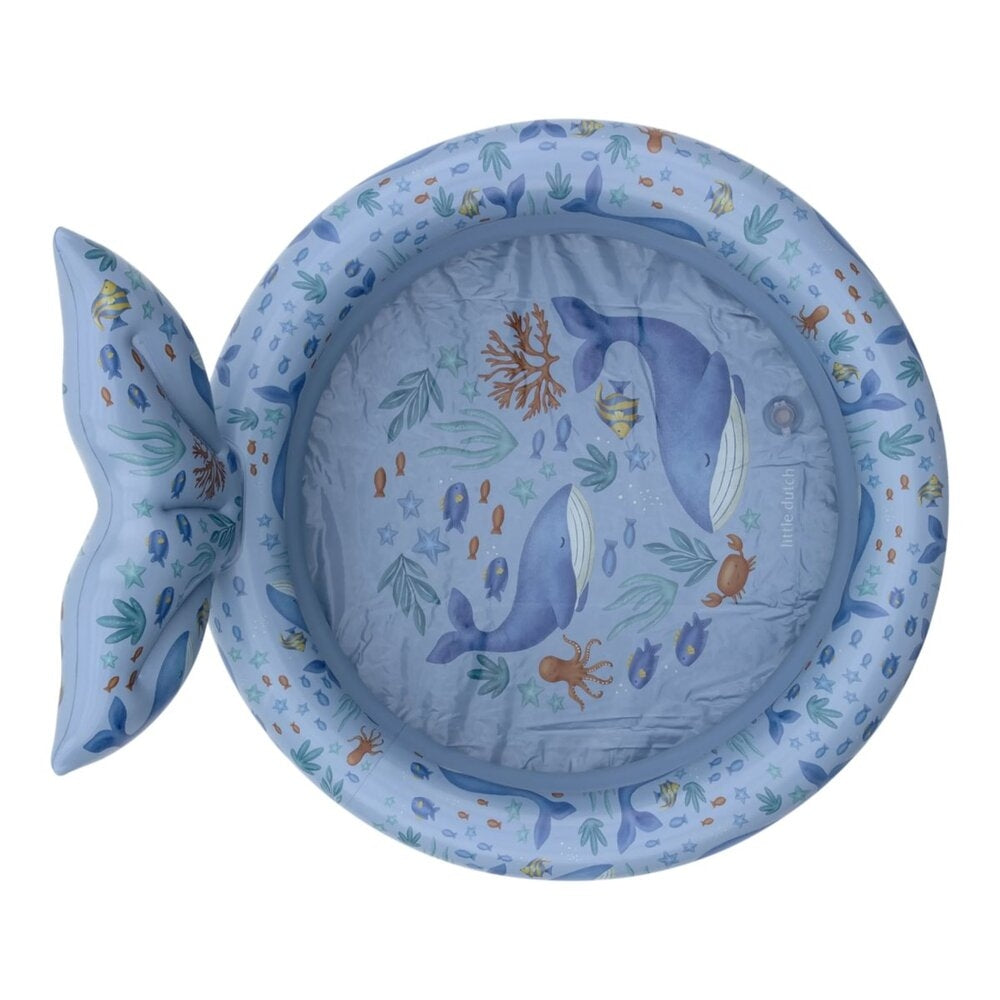Plaskebasseng Ocean World 80 cm med hvalhale detalj av hvalhale