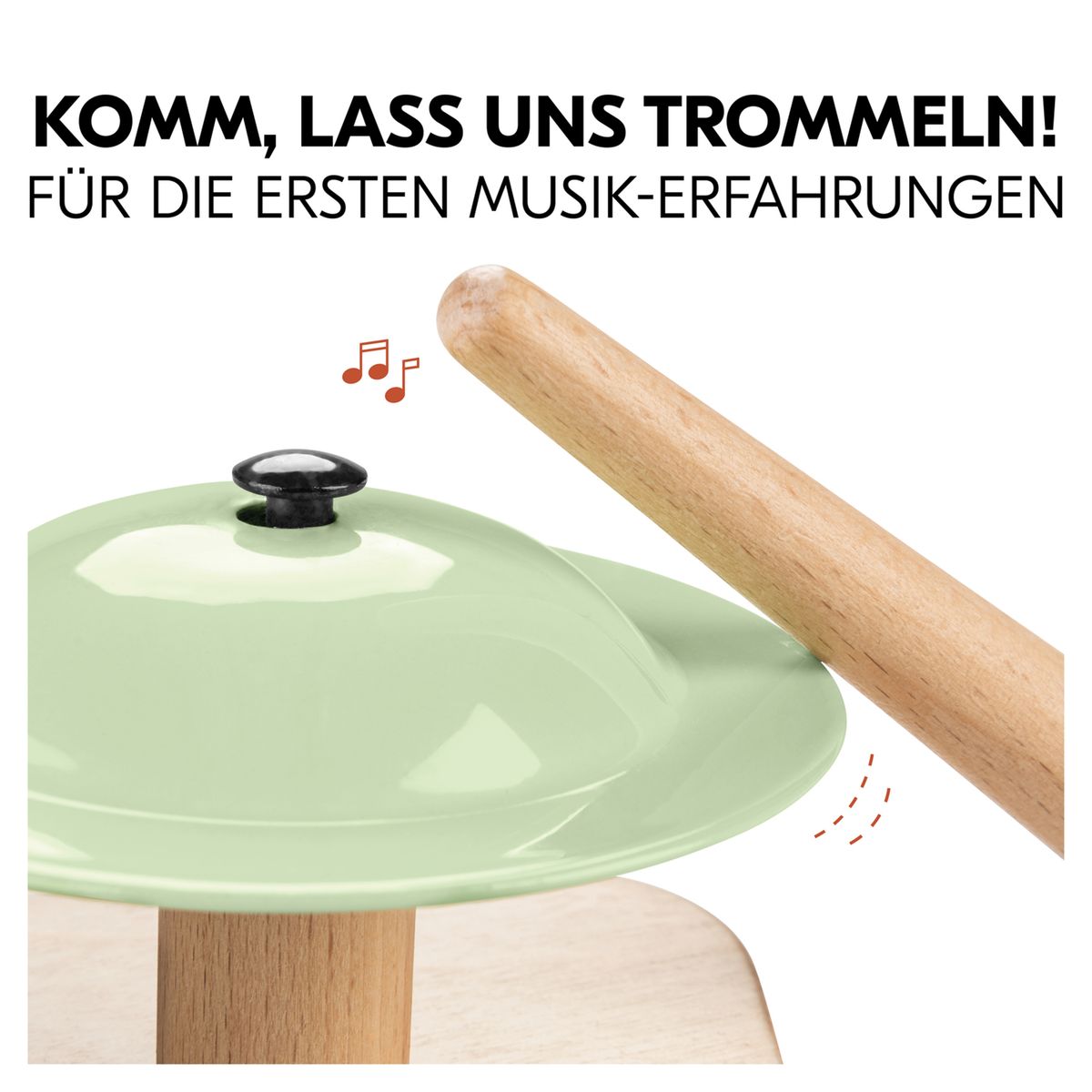 Play Drums S trommelleke til Play Tray detalj av dyremotiv