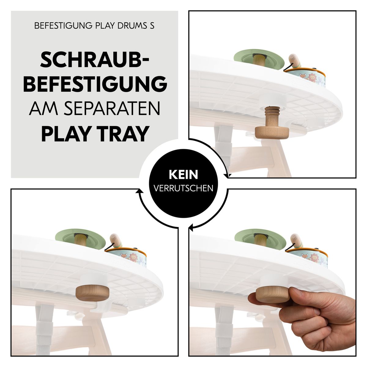 Play Drums S trommelleke til Play Tray fra siden
