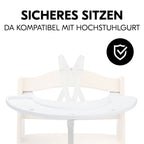 Sideprofil av Play Tray basis uten leker til barnestol Arketa