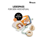 Play Tray følebok i FSC-tre til barnestol Alpha+ og Arketa bakside