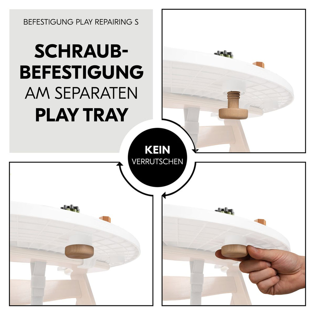 Play Tray lekebrett med tannhjul og muttere oversikt