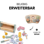 Barn som leker med Play Tray lekebrett