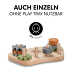 Sideprofil av Play Tray lekebrett med tannhjul