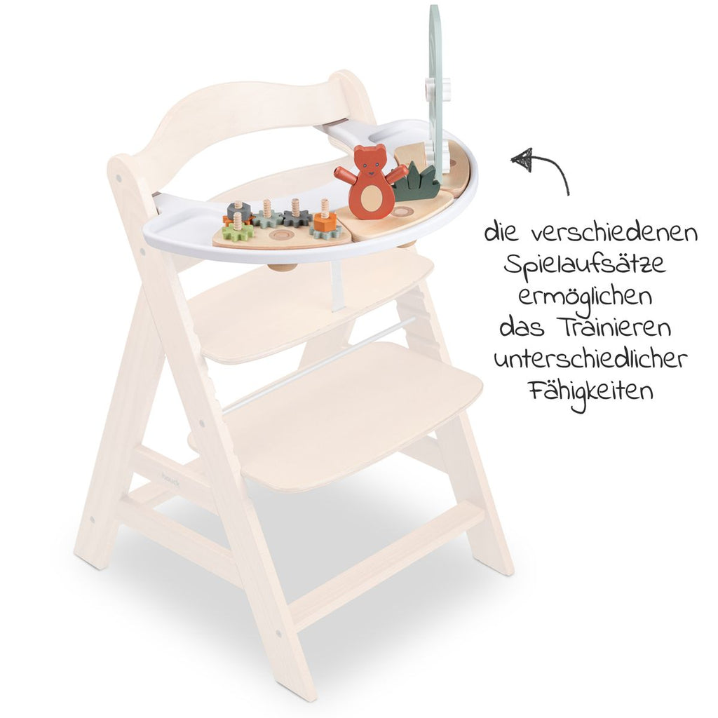 Play Tray leketillegg Shaking bjørn i FSC-tre til barnestol - Hauck