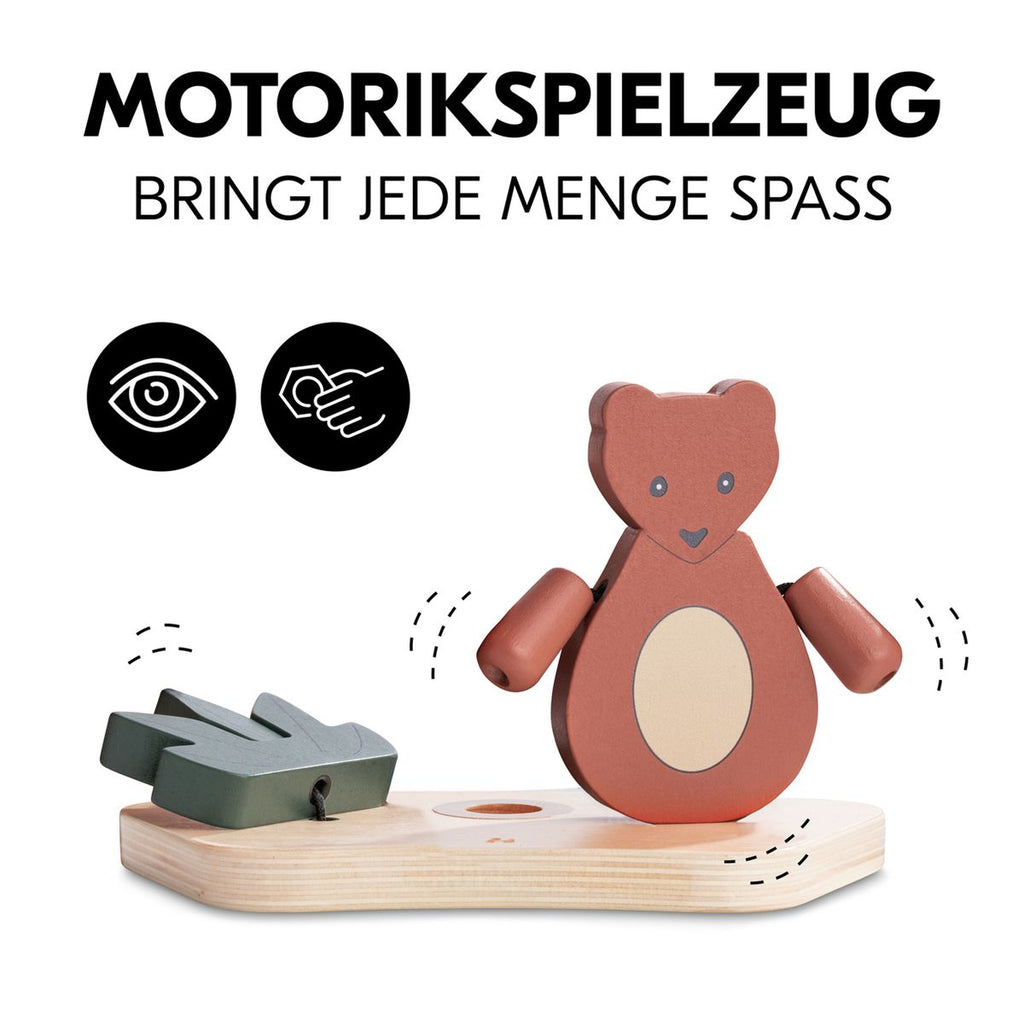 Detalj av Play Tray leketillegg Shaking bjørn i FSC-tre