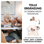 Montert Play Tray leketillegg Shaking bjørn i FSC-tre på barnestol