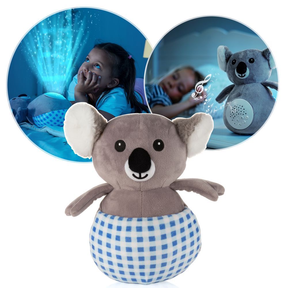 Plysj-nattlys Koko Koala med gråtesensor forfra