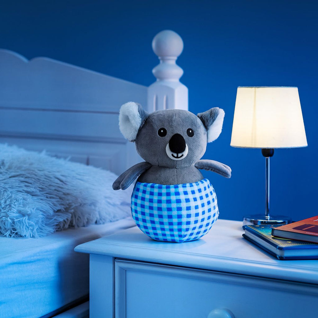 Plysj-nattlys Koko Koala med kontrollknapper