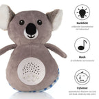 Plysj-nattlys Koko Koala med stjernehimmel bakside