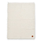 Bakside av Plysjteppe Vanilla White 75x100 cm, nylon/akryl