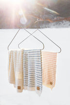 Nærbilde av Plysjteppe Vanilla White 75x100 cm, nylon/akryl