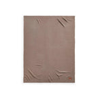 Pointelle babyteppe Tender Taupe 100x75 cm bakside